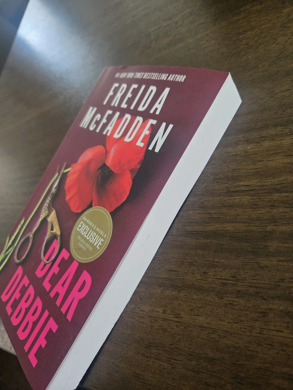 Dear Debbie by Freida McFadden - Red & Pink Cover - Picture 2 of 3